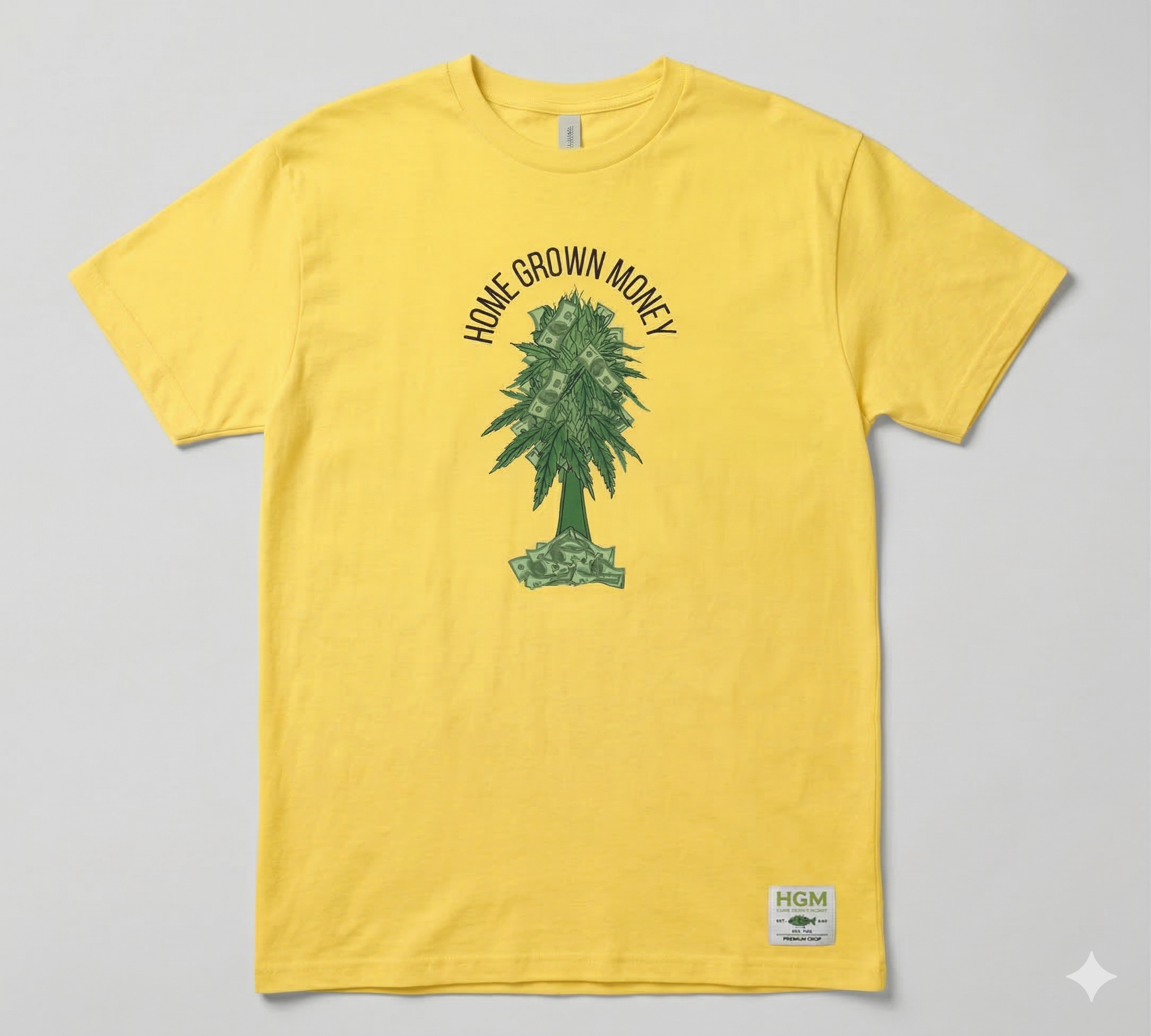 HGM Money Tree Tee - Yellow Alternate